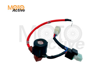 Реле стартера с проводом и разъемом (на силу тока более 2А) Hisun 400/500/700