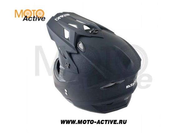 Шлем (кроссовый) Ataki JK801 Solid, черный матовый