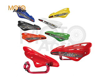 Защита рук с пластиковыми щитками ACCEL HGS-12 универсальная (оранжевая)