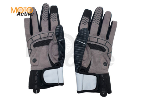 Перчатки зимние (с подогревом) Rockbros S173-1 Black/Gray