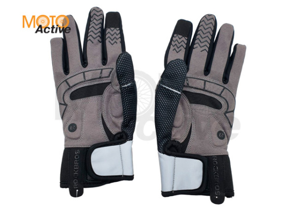 Перчатки зимние (с подогревом) Rockbros S173-1 Black/Gray