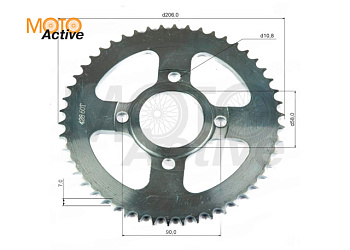 Венец, звезда ведомая (428H-50) CG/CB 4х90х58