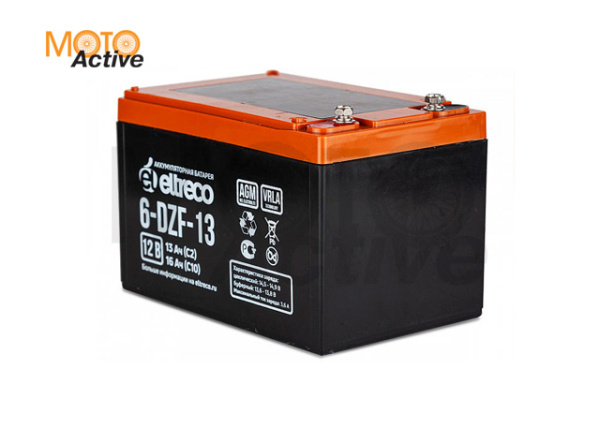 Тяговый аккумулятор ELTRECO 6-DZF-13 (6-DZF-12)(12V13A/H C3)
