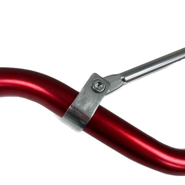 Руль 22мм #3 с перекладиной красный