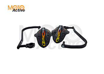 Защита рук с пластиковыми щитками ACCEL HGS-02 28.6мм (черная)