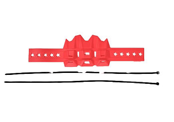 Накладка защитная (силиконовая) на глушитель OTOM Красный