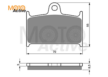 Тормозные колодки GOLD FREN Sintered S3 017