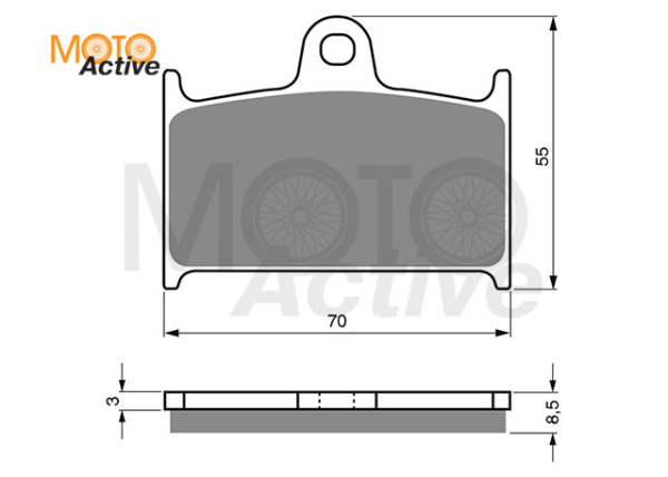 Тормозные колодки GOLD FREN Sintered S3 017