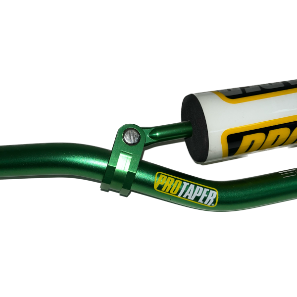 Руль PRO-TAPER алюминевый с перемычкой низкий зеленый
