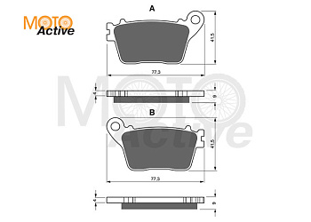 Тормозные колодки GOLD FREN Sintered S3 242