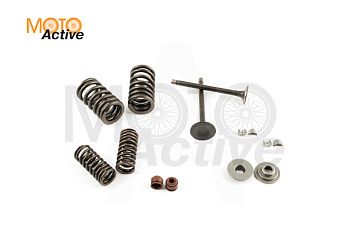 Клапаны (пара, в сборе) 4T CB125 (L-76 mm)