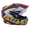 Шлем (мотард) Ataki JK802 Rampage, коричневый/желтый глянцевый