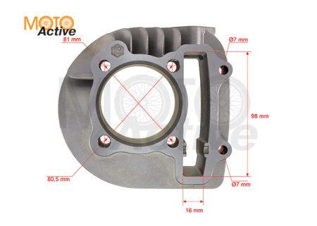 Цилиндр двиг. 1P63QML (180cc)