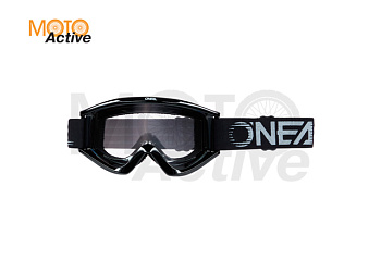 Маска кроссовая O'NEAL B-Zero V.22, черный, прозрачные линзы