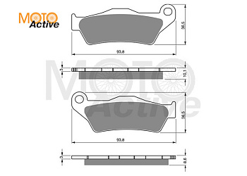 Тормозные колодки GOLD FREN Sintered S3 292
