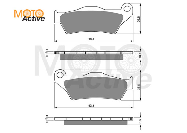 Тормозные колодки GOLD FREN Sintered S3 292