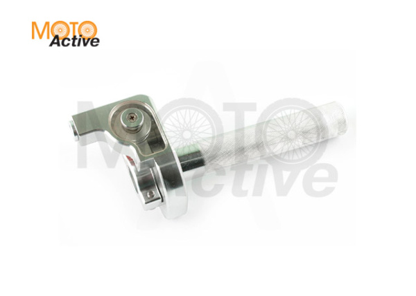 Ручка газа короткоходная (тюнинг) (серебристая) "RIDE IT"