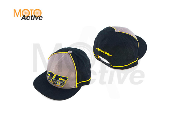 Бейсболка "46" (черно-серая)