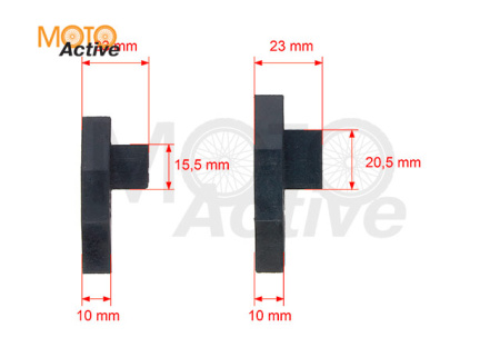 Слайдеры цепи привода коленвала (пара) KAYO двиг. YX140 см3 (эл.стартер) CN