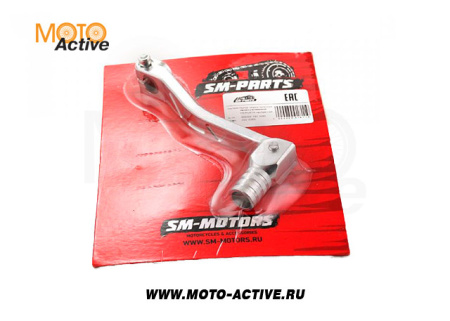 Рычаг переключения передач алюминиевый SM-PARTS серебристый