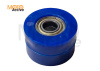 Ролик натяжителя приводной цепи, с подшипником. синий, ф=38мм, Dвн.=10мм (WW0625)