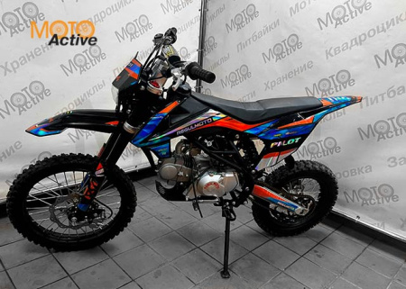 Питбайк Regulmoto PILOT EМ 1714 (механическая КПП) черный-оранжевый