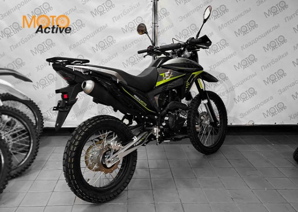 Мотоцикл REGULMOTO TE (Tour Enduro) PR, 6 скоростей (черный/зеленый)