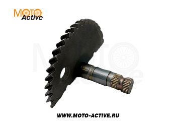 Вал кикстартера с сектором 10" 139QMB 50/80см3