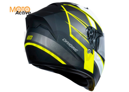 Шлем (интеграл) Origine STRADA COMPETITION HI-VIS, желтый/черный матовый