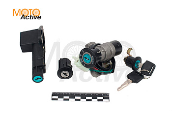 Замок зажигания Suzuki Lets (4-х конт.) комплект