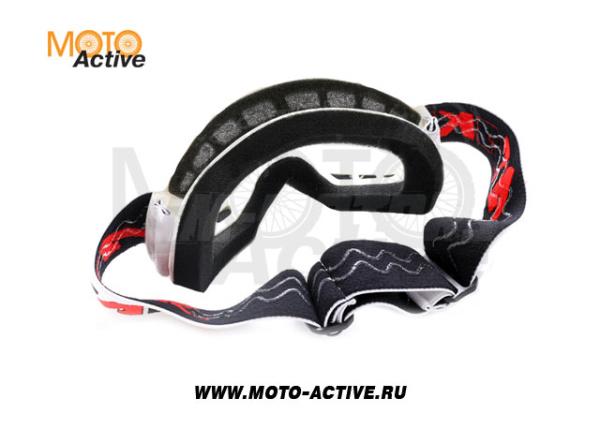 Очки для мотокросса детские ATAKI HB-115 белые глянцевые