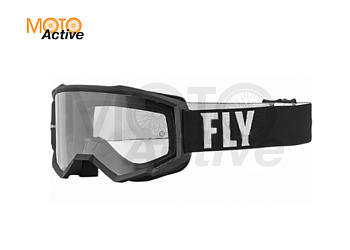 Очки для мотокросса FLY RACING FOCUS (2022) черный/белый