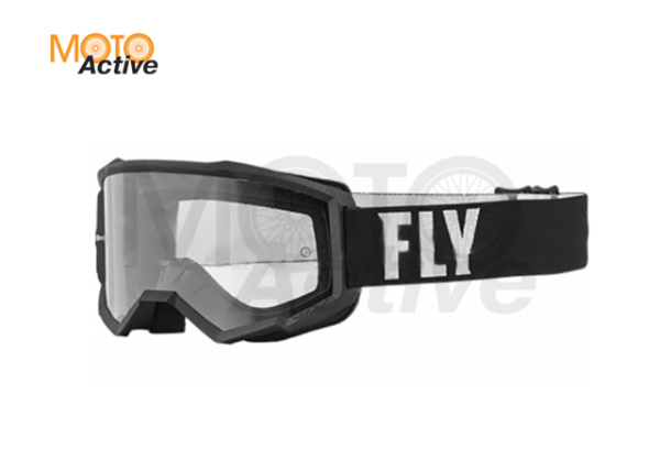 Очки для мотокросса FLY RACING FOCUS (2022) черный/белый