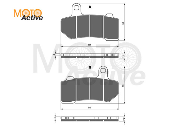 Тормозные колодки GOLD FREN Sintered S33  271