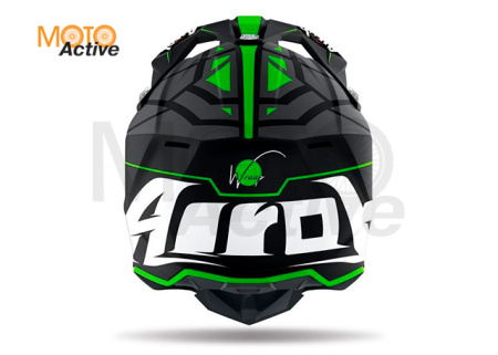 Кроссовый шлем Airoh Wraap Mood Green Matt