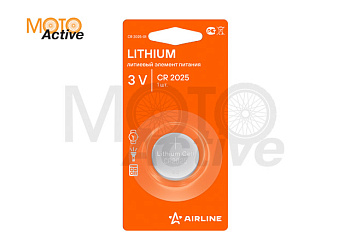 Батарейка CR2025 3V для брелоков сигнализаций литиевая 1 шт.