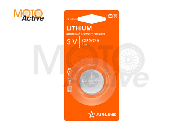 Батарейка CR2025 3V для брелоков сигнализаций литиевая 1 шт.