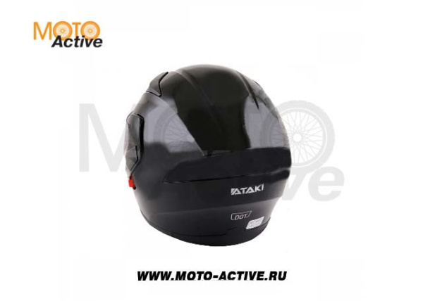 Шлем (модуляр) Ataki JK902 Solid, черный глянцевый