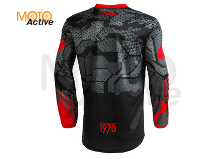 Джерси O'NEAL Element Camo V.22, черно-красная