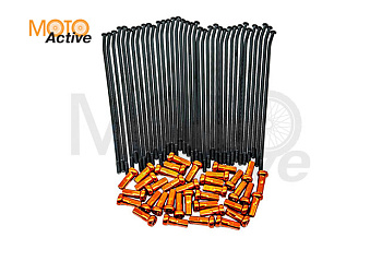 Спицы KTM, Holeshot, Crosstrec, Legend 21" (225х165х4, 217х165х4), ниппель cпицы CNC комплект 36 шт