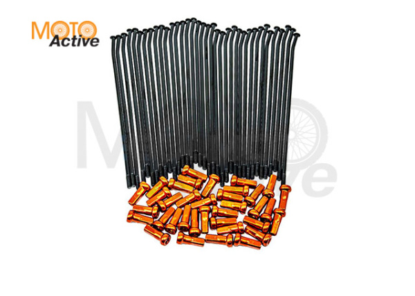 Спицы KTM, Holeshot, Crosstrec, Legend 21" (225х165х4, 217х165х4), ниппель cпицы CNC комплект 36 шт