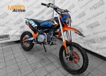 Питбайк Regulmoto SPITFIRE 140cc 17/14 PRO Черный-оранжевый