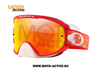 Очки для мотокросса OAKLEY O-Frame 2.0 PRO MX TLD Monogram оранжевые/красные iridium (71152900)