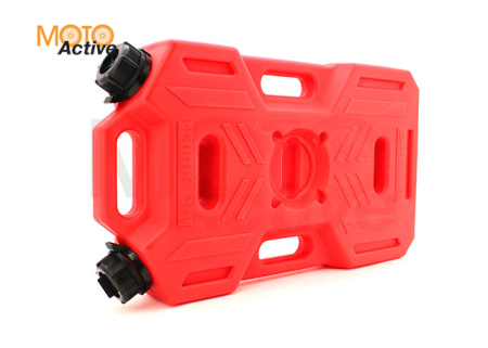 Канистра экспедиционная PRO 10 литров две горловины и заправочный носик (красная)