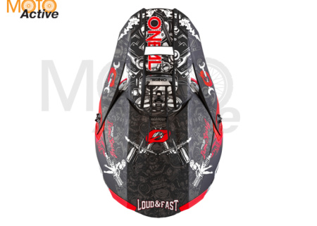 Шлем кроссовый O'NEAL 5Series HR V.22, черный/красный