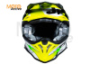 Шлем (кроссовый) JUST1 J39 POSEIDON, черный/HI-VIS желтый/белый матовый