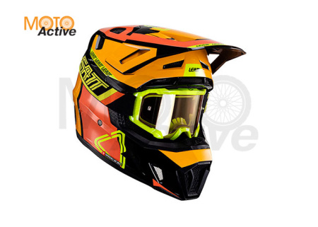 Кроссовый шлем с очками Leatt 7.5 V24 Citrus