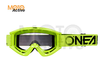 Маска кроссовая O'NEAL B-Zero V.22, желтый, прозрачные линзы
