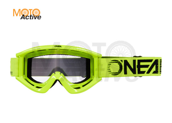 Маска кроссовая O'NEAL B-Zero V.22, желтый, прозрачные линзы