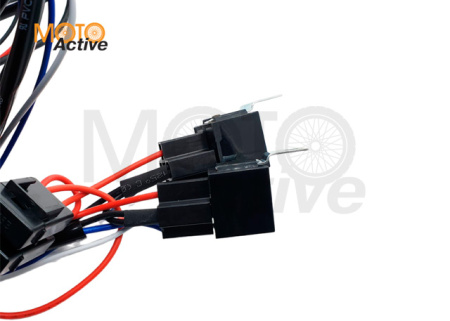 Комплект проводки для подключения 1-й дополнительной LED-фары (с кнопкой, реле 40А)